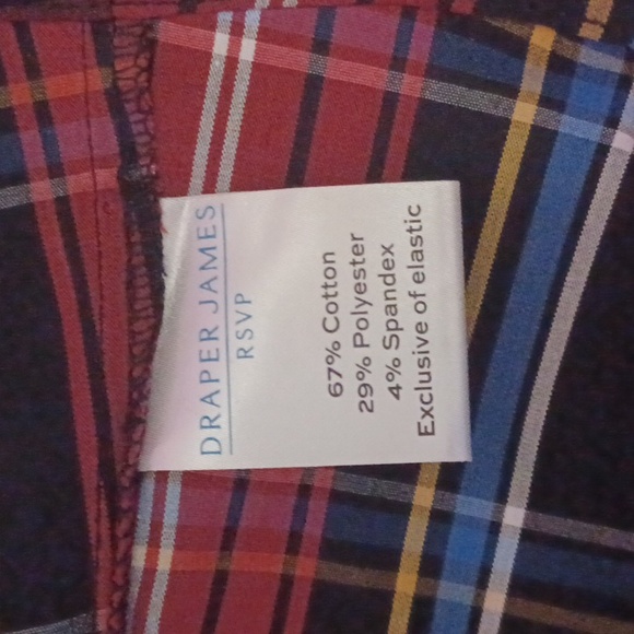 Draper James RSVP Plaid Midi Dress, Smocked Bodice, Lantern Sleeves, Pockets, XS - Picture 14 of 16